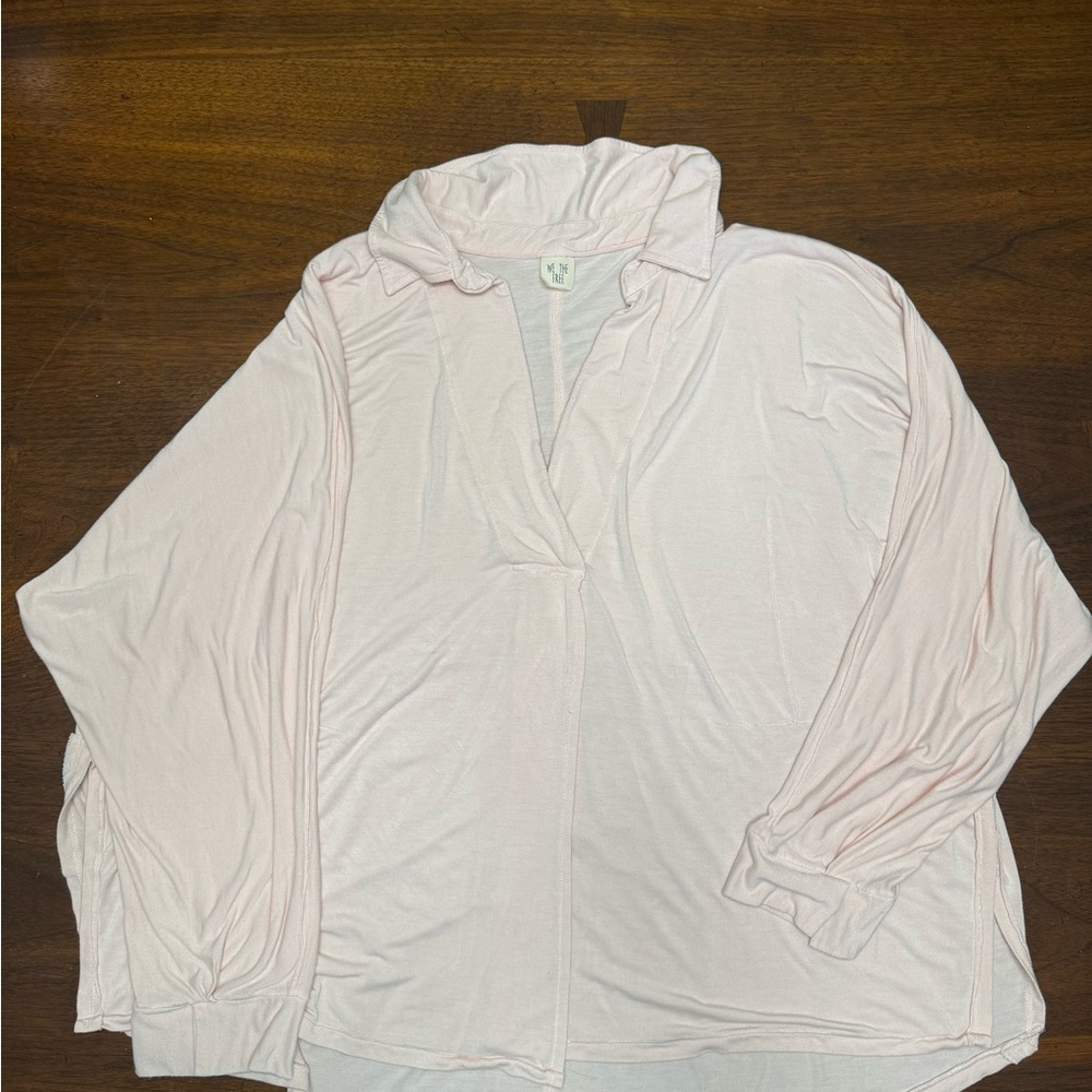 Light Pink Long Sleeve Pullover